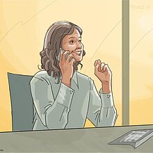 Frau Telefoniert Am Pc iurFRIEND® AG