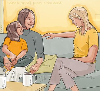 Frauen Kind Couch iurFRIEND® AG