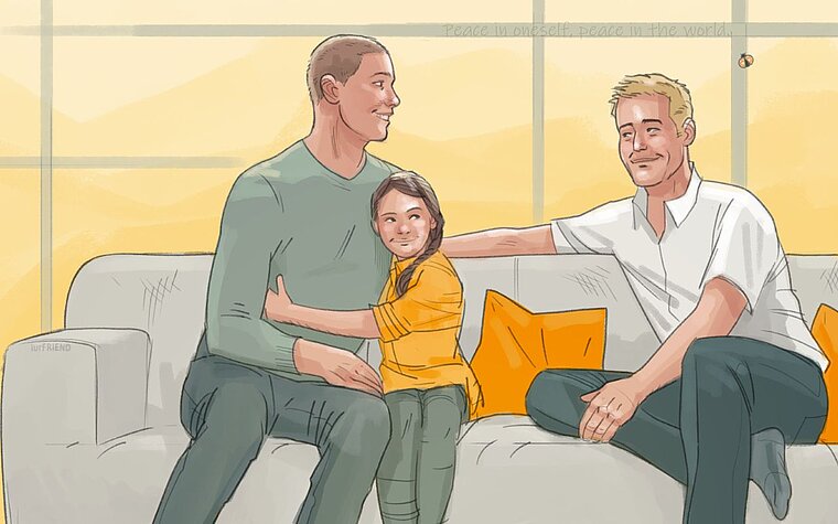 Kind Mit Eltern Auf Couch iurFRIEND® AG